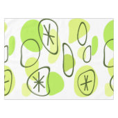 Retro Abstract Art Rocks Chartreuse Tafelkleed (Voorkant (Horizontaal))