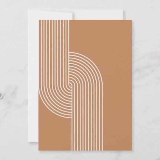 Retro Abstract Baby shower | Uitnodiging (Achterkant)