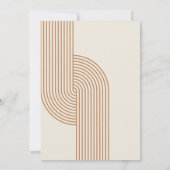 Retro Abstract Baby shower | Uitnodiging (Achterkant)