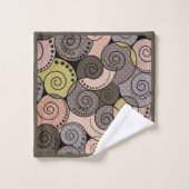 Retro, abstract bad handdoek (Wasdoekje)