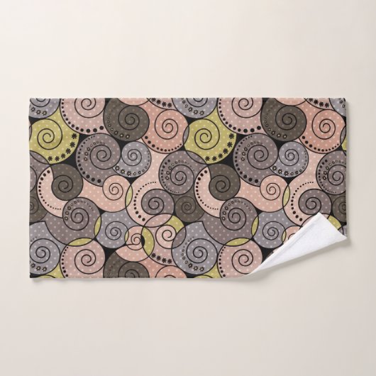 Retro, abstract bad handdoek (Handdoek)