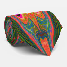 Retro Abstract blauw, groen en Oranje patroon