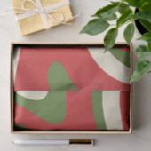 Retro Abstract Boho Trippy-kerstpatroon Tissuepapier (Geschenk)