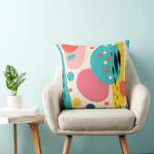 Retro Abstract Bos Kussen (Stoel)