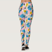 Retro Abstract Dierenprint Leggings (Achterkant)
