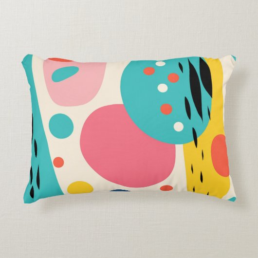 Retro Abstract Forest Pillow Accent Kussen (Voorkant)