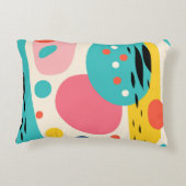 Retro Abstract Forest Pillow Accent Kussen (Achterkant)