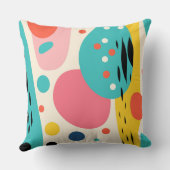 Retro Abstract Forest Pillow Kussen (Achterkant)