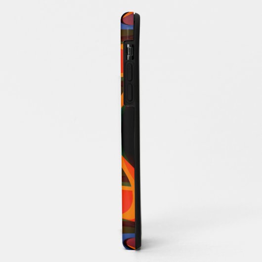 Retro abstract fractal Case-Mate iPhone case (Achterkant/links)