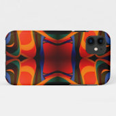 Retro abstract fractal Case-Mate iPhone case (Achterkant (horizontaal))