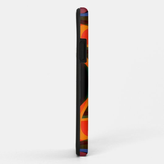 Retro abstract fractal Case-Mate iPhone case (Achterkant/rechts)