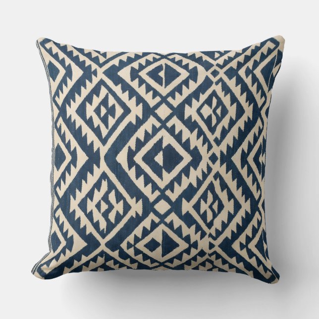 Retro abstract geometric pattern Throw Pillow Kussen (Voorkant)