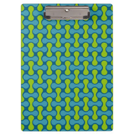 Retro Abstract geometrisch patroon in blauw en gro Klembord