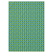 Retro Abstract geometrisch patroon in blauw en gro Tafelkleed (Voorkant)