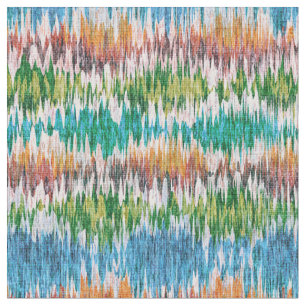 Retro abstract gestreept ontwerp in Ikat-stijl. Stof