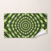 Retro Abstract groen patroon Bad Handdoek (Handdoek)
