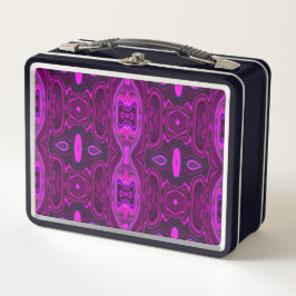 Retro Abstract Hot Pink- en Magenta-patroon