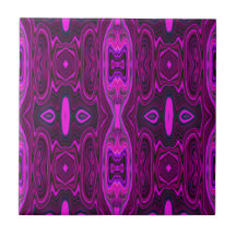 Retro Abstract Hot Pink- en Magenta-patroon