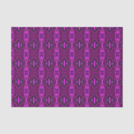 Retro Abstract Hot Pink- en Magenta-patroon Tissuepapier