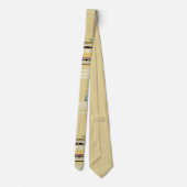 Retro Abstract in geel met geo Stropdas (Achterkant)