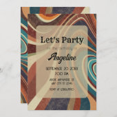 Retro  abstract kaart (Voorkant / Achterkant)