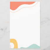 Retro Abstract Kapsalon Service Menu Warme Flyer (Achterkant)