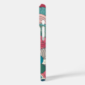 Retro abstract kleurenpalet turquoise patroon Case-Mate iPhone case (Achterkant / Links)
