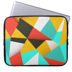 Retro Abstract: kleurrijke blend. Laptop Sleeve