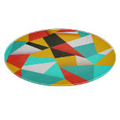 Retro Abstract: kleurrijke blend. Snijplank (Hoek)