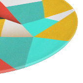 Retro Abstract: kleurrijke blend. Snijplank (Hoek)