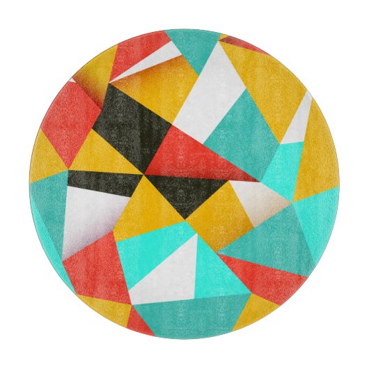 Retro Abstract: kleurrijke blend. Snijplank (Voorkant)
