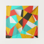 Retro Abstract: kleurrijke blend. Wandkleed (Voorkant (horizontaal))
