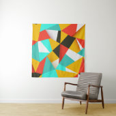 Retro Abstract: kleurrijke blend. Wandkleed (In Situ (horizontaal))