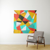 Retro Abstract: kleurrijke blend. Wandkleed (In situ)
