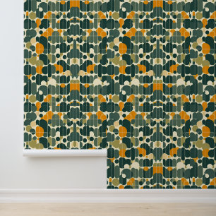 Retro Abstract Mid-Century Modern Geometrisch Behang