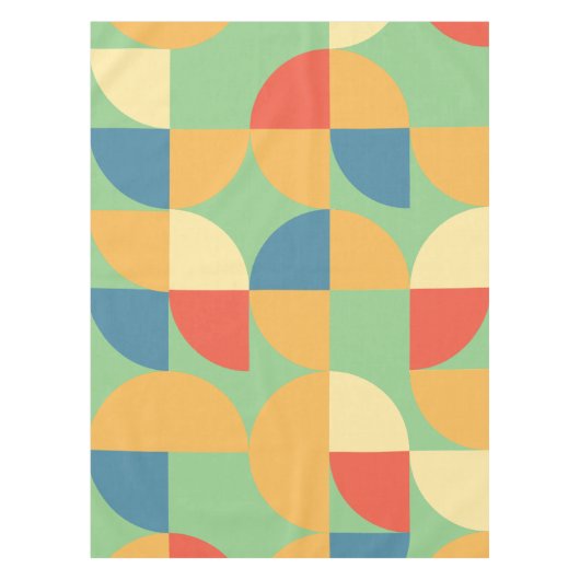 Retro Abstract Mid Century Scandinavische Kerst Tafelkleed (Voorkant)