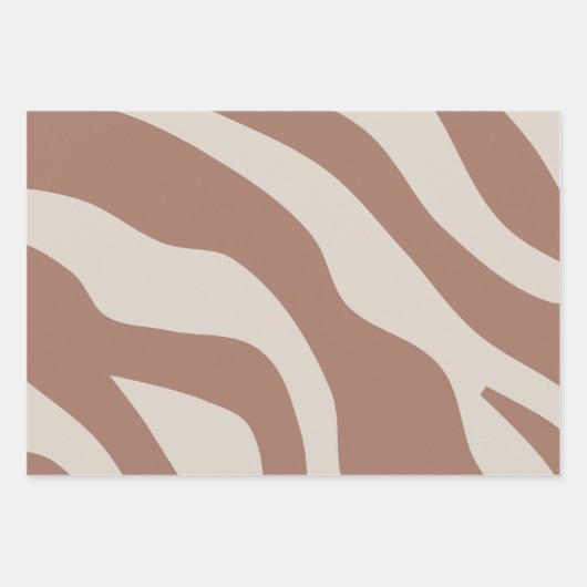 Retro Abstract Mocha Mousse 01 Inpakpapier Vel (Voorkant)