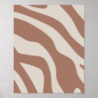 Retro Abstract Mocha Mousse 01