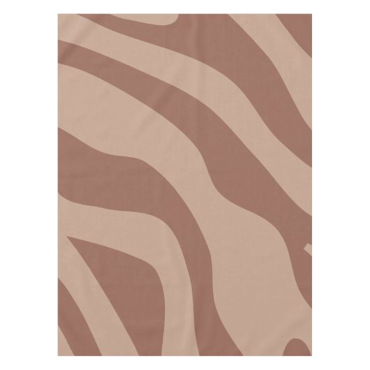 Retro Abstract Mocha Mousse 02 Tafelkleed (Voorkant)