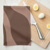 Retro Abstract Mocha Mousse 03 Theedoek (Quarter Fold)