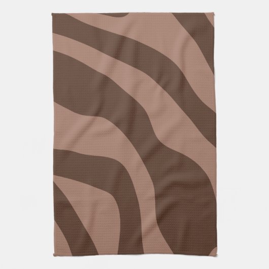 Retro Abstract Mocha Mousse 03 Theedoek (Verticaal)