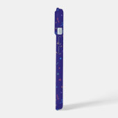 Retro Abstract Neon Patroon iPhone 15 Case (Linkerkant)