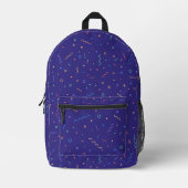 Retro Abstract neonpatroon Bedrukte Rugzak (Voorkant)