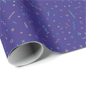 Retro Abstract neonpatroon Cadeaupapier (Rol Hoek)