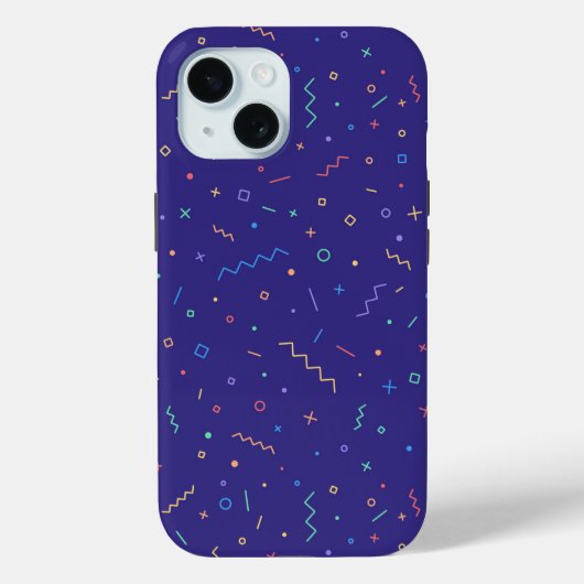 Retro Abstract neonpatroon Case-Mate iPhone Case (Achterkant)