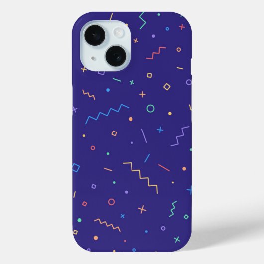 Retro Abstract neonpatroon Case-Mate iPhone Case (Achterkant)