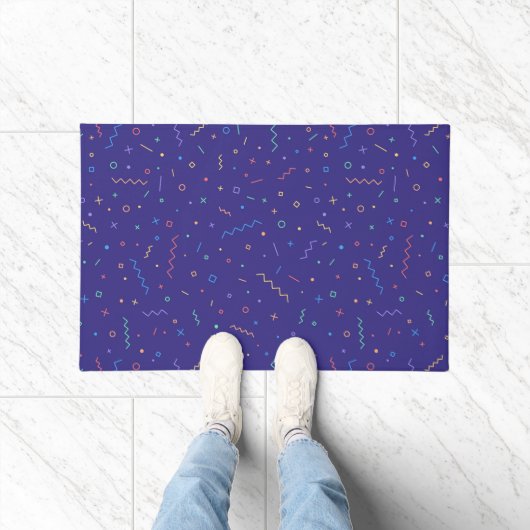 Retro Abstract neonpatroon Deurmat (Binnen)