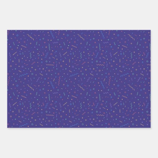 Retro Abstract neonpatroon Inpakpapier Vel (Voorkant)