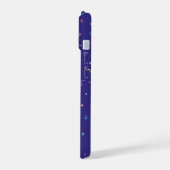 Retro Abstract neonpatroon iPhone 15 Case (Linkerkant)