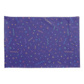 Retro Abstract neonpatroon Kussensloop (Achterkant-Rechts)